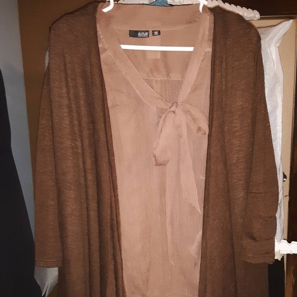 Women's Large Brown Cardigan
